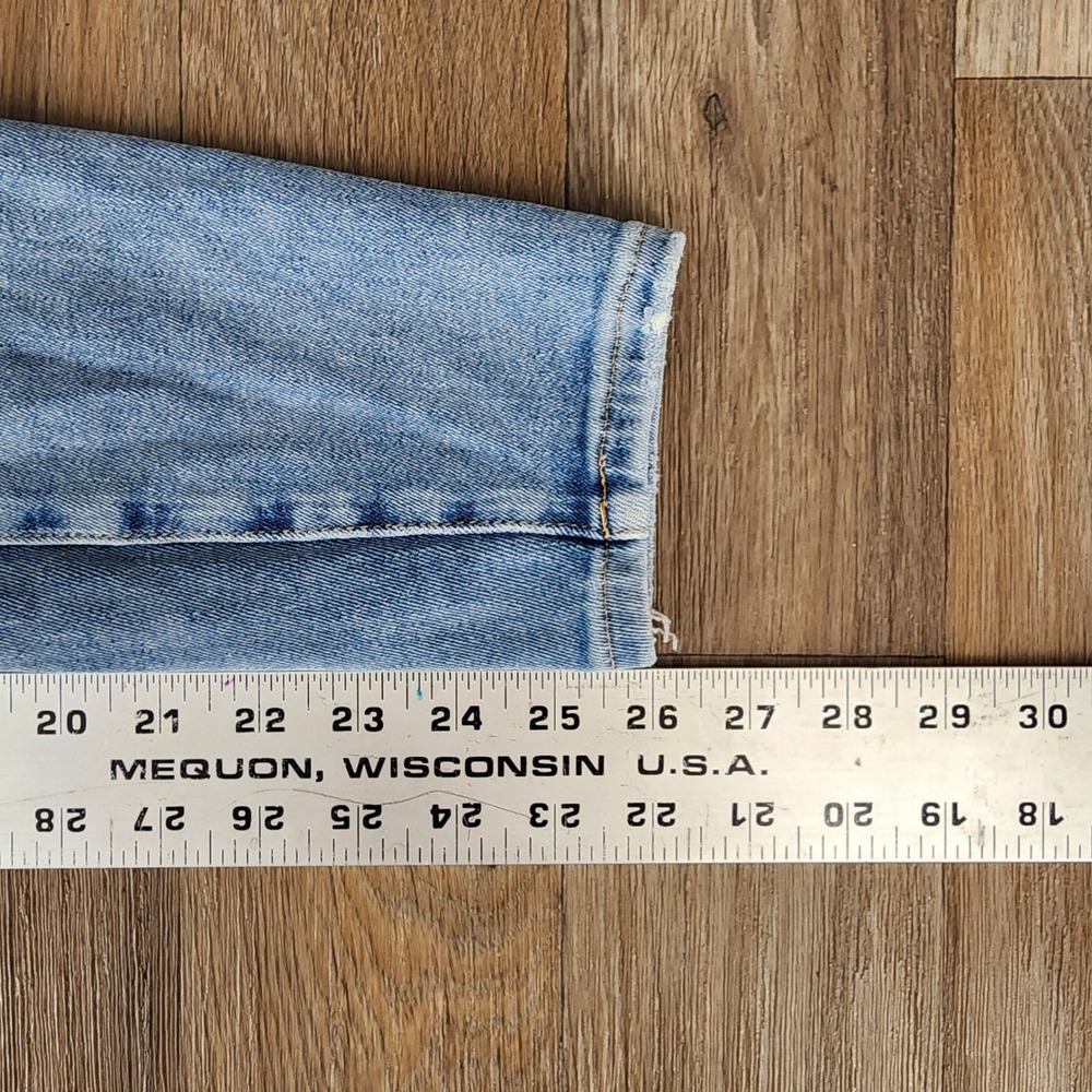 Good American Women's 2/26 Medium Wash Blue Denim Distressed‎ Jeans - Picture 8 of 13